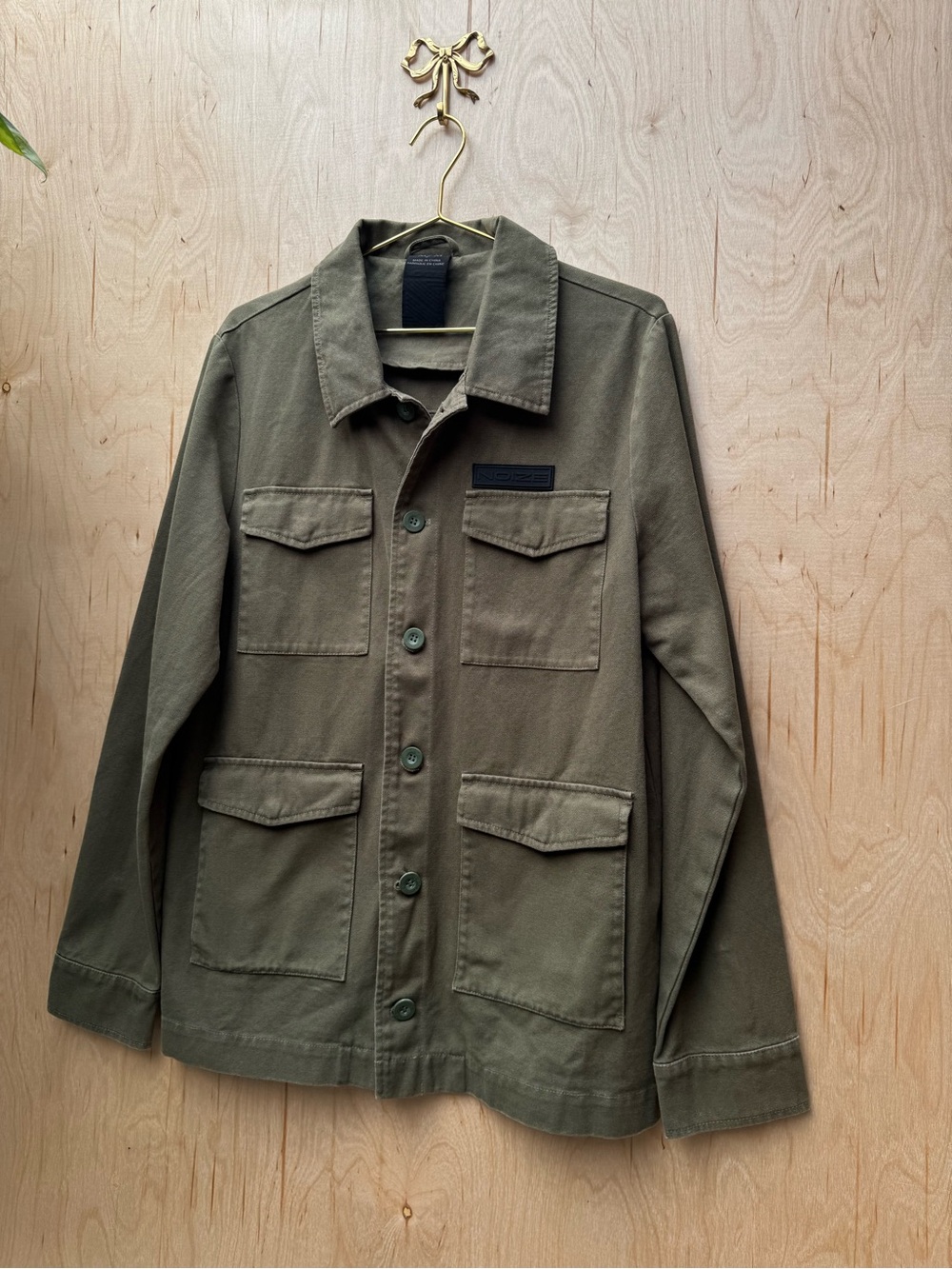 NOIZE Utility Casual Field Jacket Green M - Picture 4 of 9